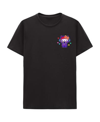 Hello Kitty Arcade 8-Bit Unisex Short Sleeve Graphic T-Shirt Exclusivité Games Zone